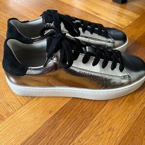 All Saints Shana Metallic Sneaker NIB